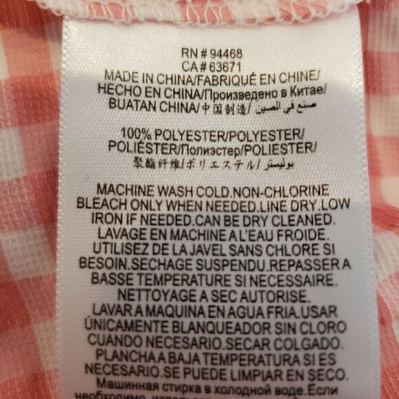 𝅺bcbgeneration Babydoll Midi Coral Check Milk Maid Dress, Size Small - Picture 14 of 15